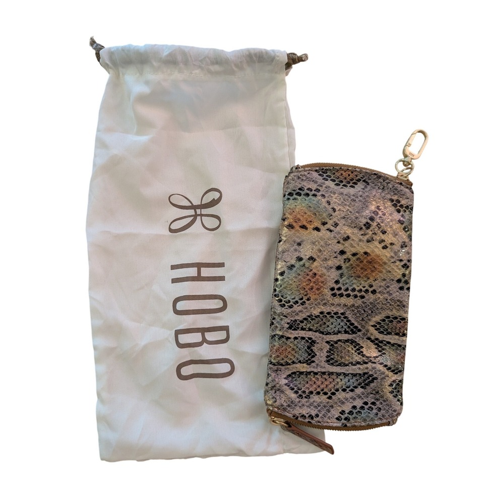 Hobo Spark Double Eyeglass Case Snakeskin Embossed Pouch Bag Clip Sunglass‎ Case